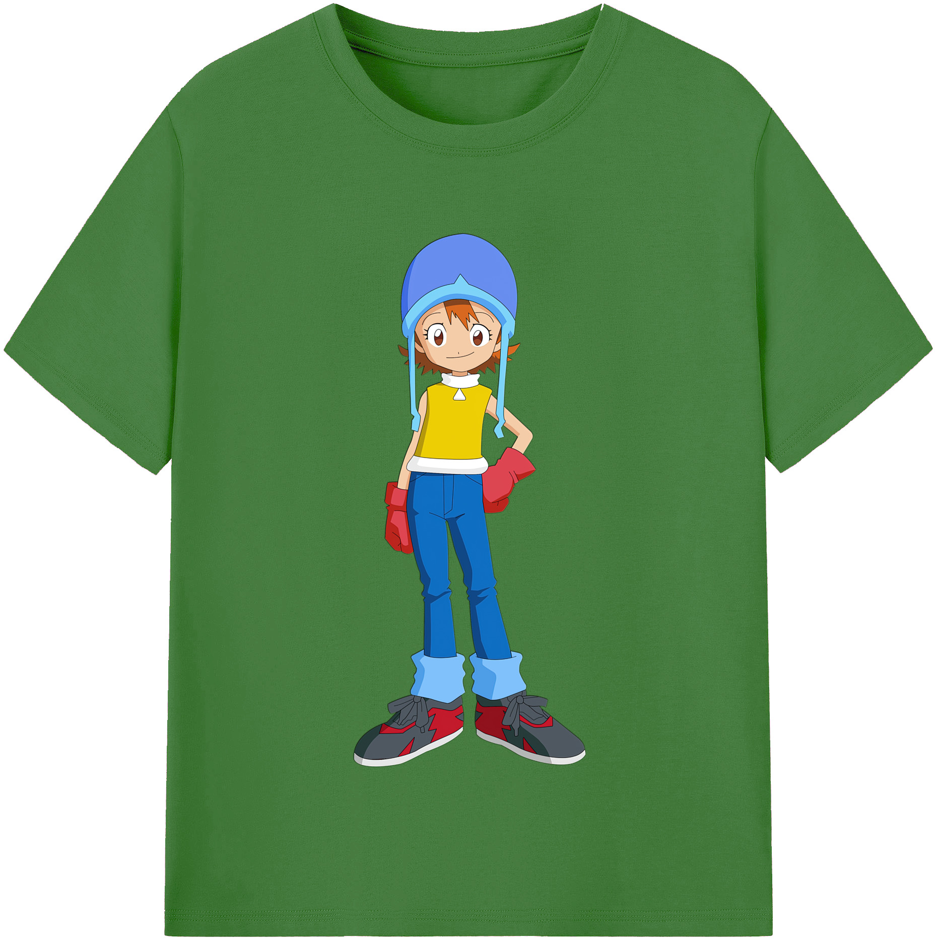 （画像用） Digimon デジタルモンスター/デジモン レディースカジュアルプリントTシャツ（綿100％）